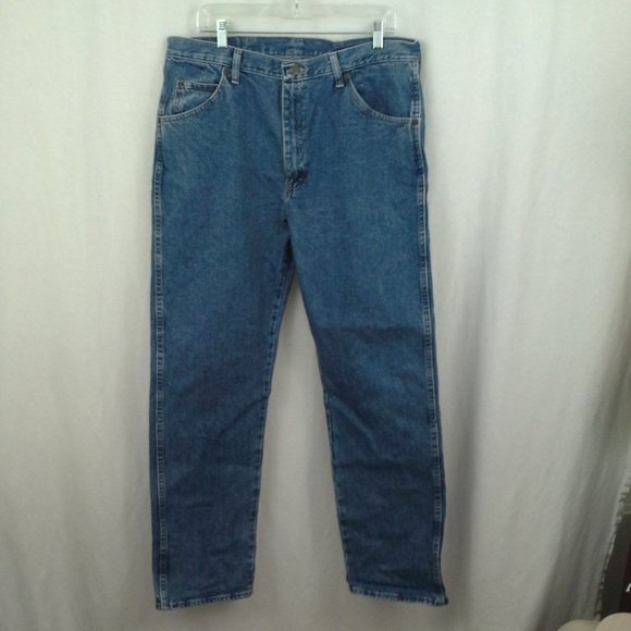 Wrangler Other - Wrangler mens jeans 38x34 Tall Blue Straight leg